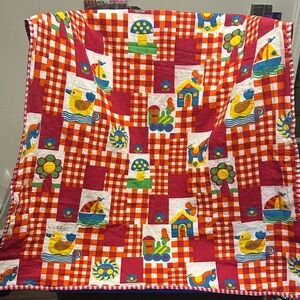 Charming handmade Colorful Patchwork Quilt